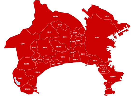 対応エリア｜神奈川県【鍵屋カギ丸横浜本部】の画像