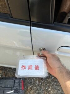 スバルのステラの鍵作成・作業後2